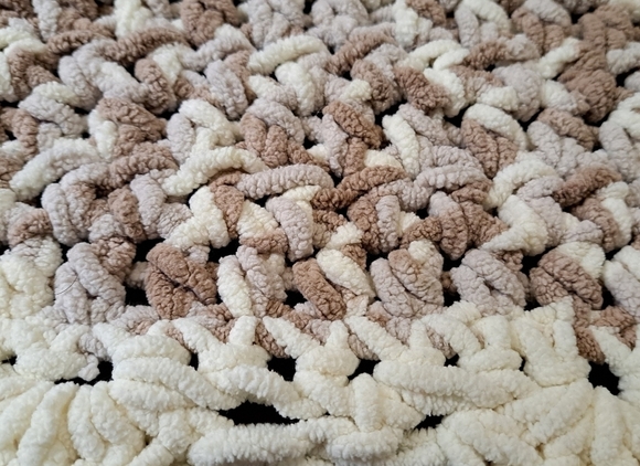 New Handmade Chenille Bedspread/Blanket/Throw Size 65"×100" - Picture 5 of 7
